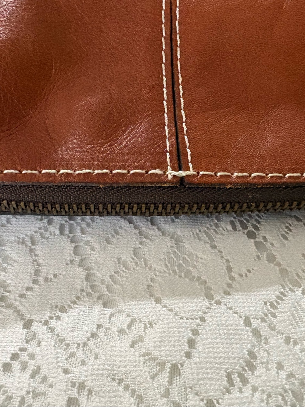 Patricia Nash brown leather wristlet, GUC - Picture 10 of 16